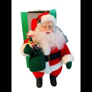 Holiday Creations 16” Stuffed Posable Santa Noel Vintage Christmas 1994